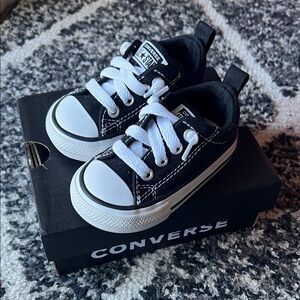 Converse Kids Black and White Sneakers
